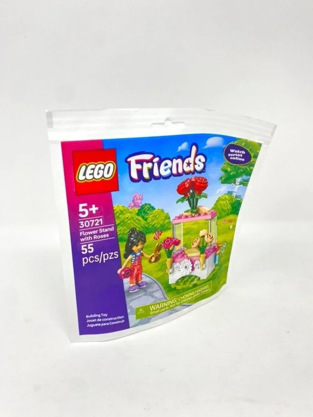 LEGO 30721 Friends Flower Stand Roses Liann Minifigure 55 Pieces Ages 5+